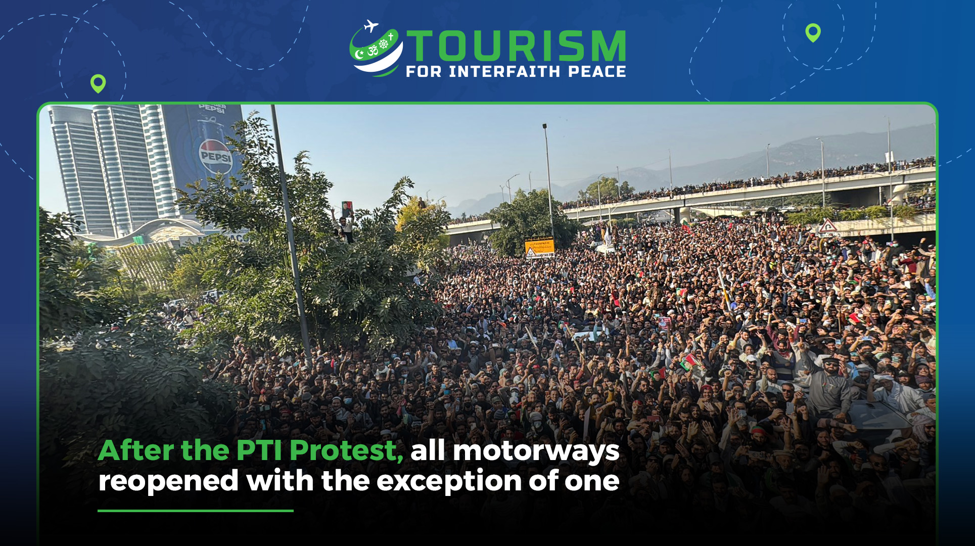 After the PTI Protest, all motorways reopened with the exception of one