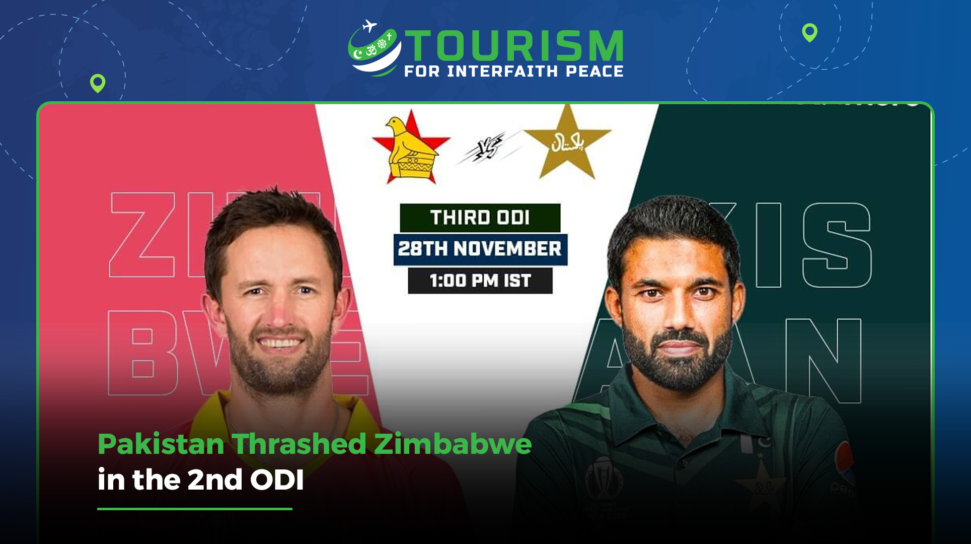 Pakistan Thrashed Zimbabwe in the 2nd Odi