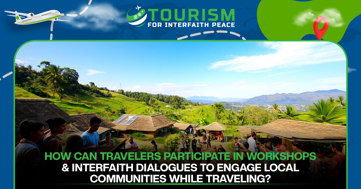 How Can Travelers Participate in Workshops and Interfaith Dialogues to Engage Local Communities While Traveling?
